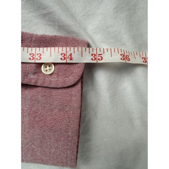 Ralph Lauren Custom Fit Oxford Button Down Shirt red Men's Large - Picture 11 of 11